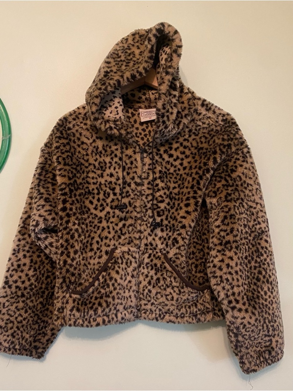 Faux Leopard Fur Coat
